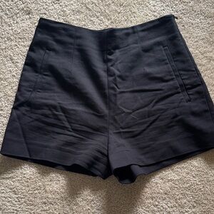 Zara High Waist Black Shorts